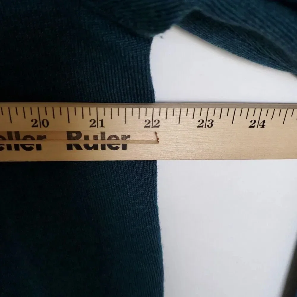 Banana Republic Baruffa Merino Wool Sweater Mens Size Large Blue Italian Yarn - Picture 12 of 13